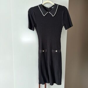 KARL LAGERFELD MIDI SHORT SLEEVE DRESS